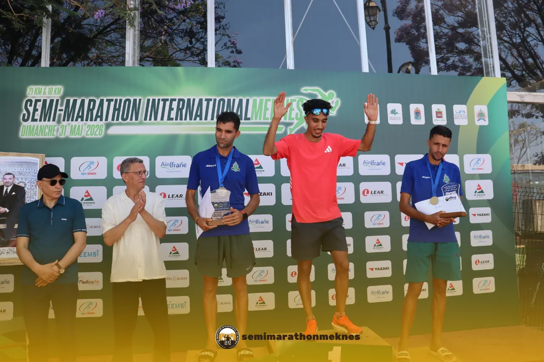 Arrivée & Podium 2026 — Semi Marathon Meknès