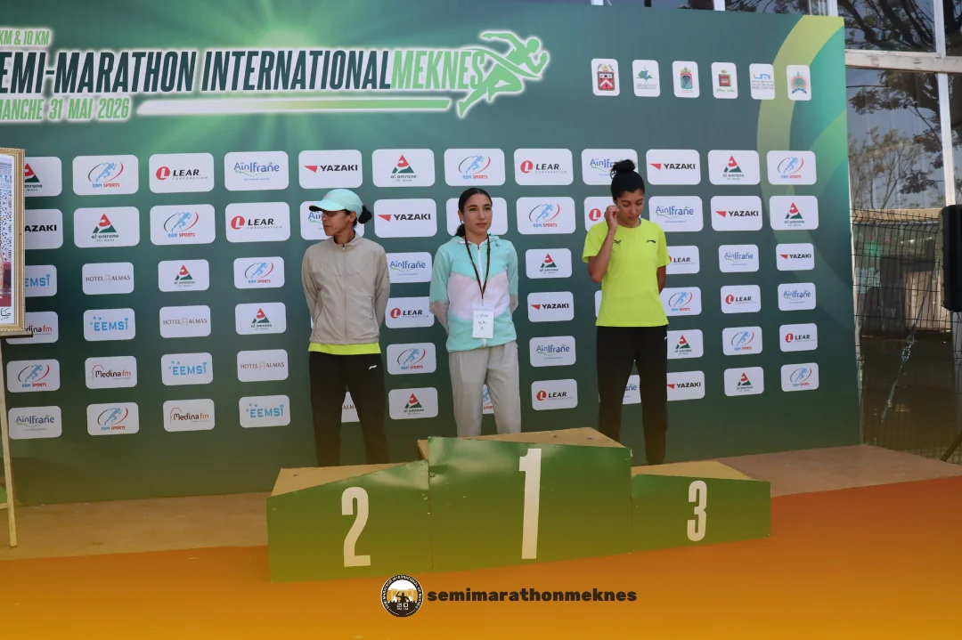 Arrivée & Podium 2026 — Semi Marathon Meknès