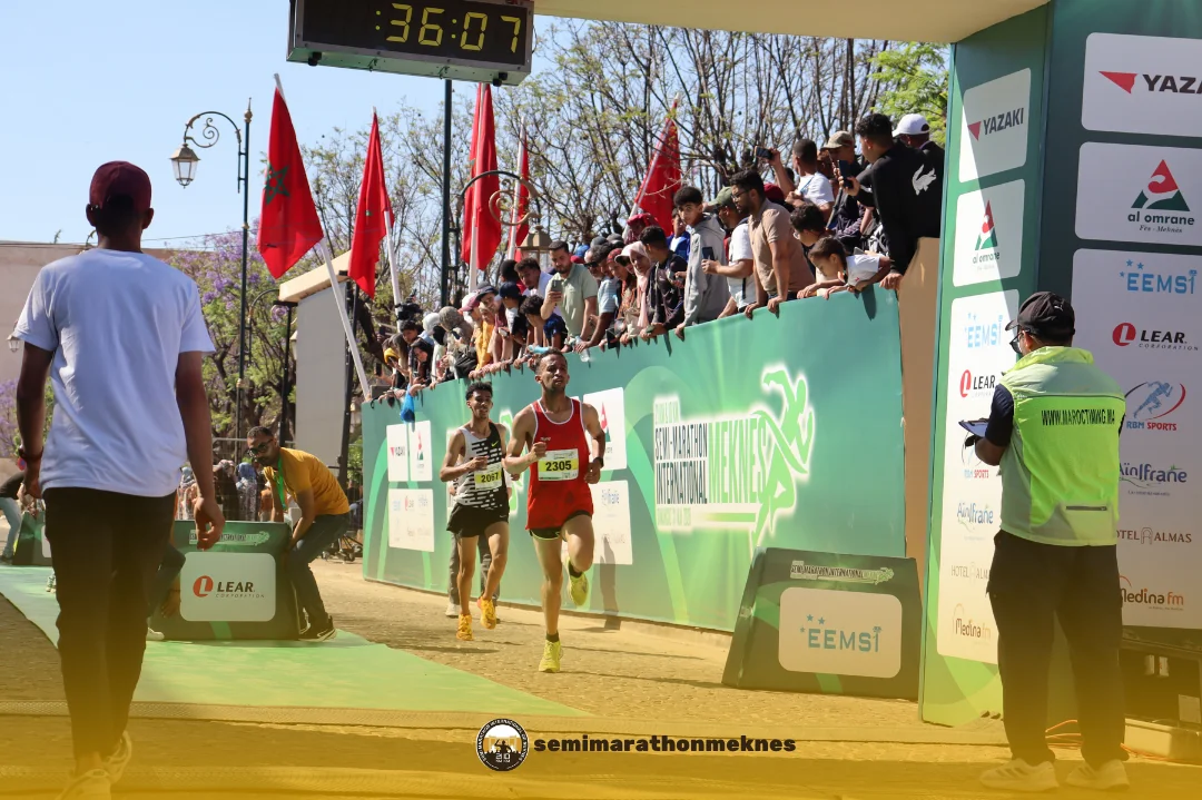 Arrivée & Podium 2026 — Semi Marathon Meknès